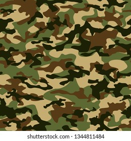 Texture camouflage seamless pattern. Abstract modern camo military background for army an hunting. Vector texture.