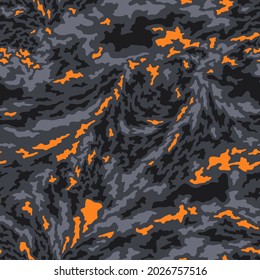 Texture camouflage seamless pattern. Abstract modern endless military trendy ornament for fabric and fashion textile print urban clothing. Vector background.