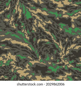 Texture camouflage seamless pattern. Abstract modern endless military trendy ornament for fabric and fashion textile print urban clothing. Vector background.