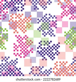 Texture in camouflage style. Above the picture are placed concentric rounded squares.