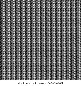 The texture of the carbon cloth is black. Lightweight and durable modern material