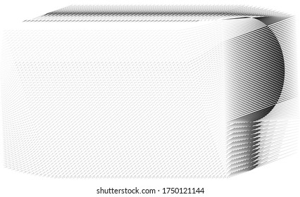 Texture for card, cover, poster, decoration, creative halftone lines black and white background, geometric dynamic pattern, vector modern design abstract plate, template.