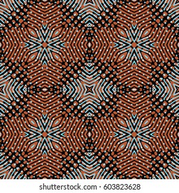 Texture for certificate or diploma, currency and money design. Single-leaf woodcut, xylography, printmaking. Seamless abstract color engraving pattern.Vector Illustration