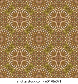 Texture for certificate or diploma, currency and money design. Single-leaf woodcut, xylography, printmaking. Seamless abstract color engraving pattern.Vector Illustration