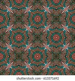 Texture for certificate or diploma, currency and money design. Single-leaf woodcut, xylography, printmaking. Seamless abstract color engraving pattern.Vector Illustration