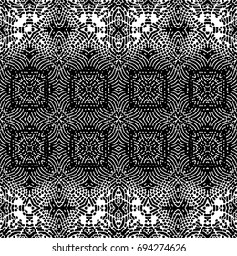 Texture for certificate or diploma, currency and money design. Single-leaf woodcut, xylography, printmaking. Seamless abstract color engraving pattern.Vector Illustration