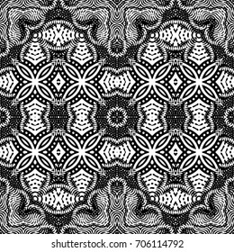 Texture for certificate or diploma, currency and money design. Single-leaf woodcut, xylography, printmaking. Seamless abstract color engraving pattern.Vector Illustration
