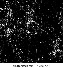 The texture is chaotic monochrome of black spots on a white background