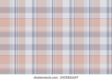 Tejido de cuadros de tela de cuadros de patrón con un vector de fondo de tela sin costuras en colores blancos y claros.