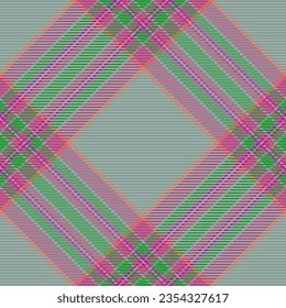 Texture check fabric of tartan seamless pattern with a background vector textile plaid in pastel and magenta colors.