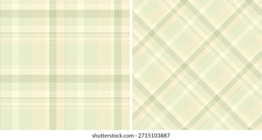 Tartán a cuadros de textura de tela de fondo a cuadros con un patrón de Vector textil sin costuras. Conjunto en colores pastel para los patrones de gingham con estilo para la ropa.