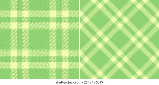 Texture check tartan of plaid pattern seamless with a fabric vector textile background. Set in summer colours. Everyday menswear fashion trends.