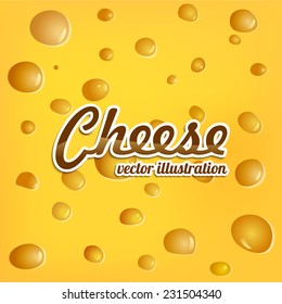 The texture of the cheese. Vector illustration