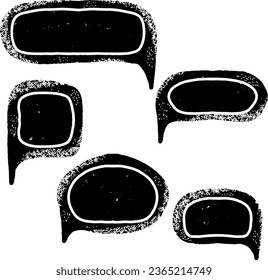 Texture clouds for text. Graphic arts. Vector element for design, set, collection	
