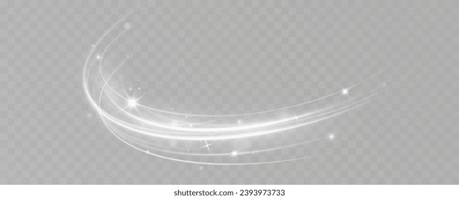 Texture of cold winter wind. Holiday vector snowstorm. Christmas cold snowstorm effect. Light effect. Speed ​​lines.	