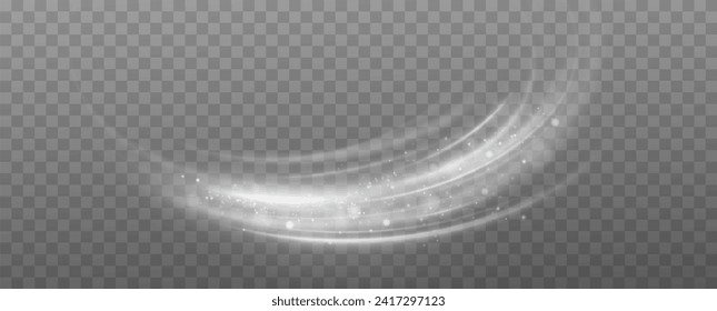 	
Texture of cold winter wind. Holiday vector snowstorm. Christmas cold snowstorm effect.Light effect.Magic spiral with sparkles.White light effect.Glitter particles with lines.Swirl effect.