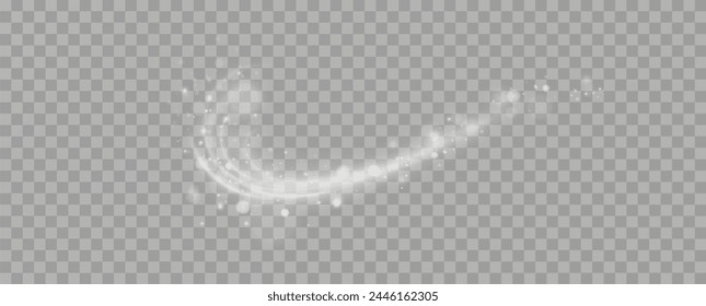 Texture of cold winter wind. Holiday vector snowstorm. Christmas cold snowstorm effect.Light effect.	