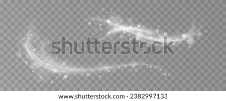 Texture of cold winter wind. Holiday vector snowstorm. Christmas cold snowstorm effect.Light effect.