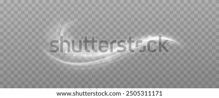 Texture of cold winter wind. Holiday vector snowstorm. Christmas cold snowstorm effect.Light effect.