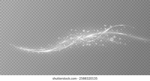 Texture of cold winter wind. Light effect for advertising, holidays, cards, gifts. light wind. Christmas decoration.