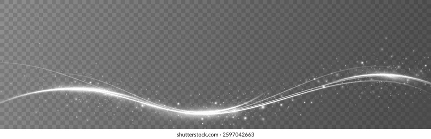 Texture of cold winter wind. Light effect for advertising, holidays, cards, gifts. light wind. Christmas decoration.