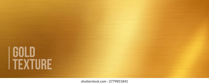 Texture color gradient for brass gold plate and foil background golden. Metal luxury degrade for brush surface palette and material polished smooth. Gold texture bright for brass yellow solid.