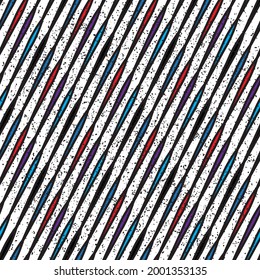 Texture with colored oblique segments. Seamless vector illustration eps 10.