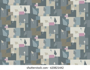 Texture in colored shades. Seamless fon with abstract elements. Simple cute vector pattern in small-scale elements on the colored background. Seamless background for wallpapers, print, fabric design.