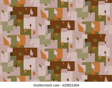 Texture in colored shades. Seamless fon with abstract elements. Simple cute vector pattern in small-scale elements on the colored background. Seamless background for wallpapers, print, fabric design.