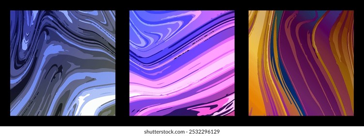The texture of colorful marble patterns. The illusion of a colored liquid. Colored abstract background. Interior design, paintings, covers and creative ideas