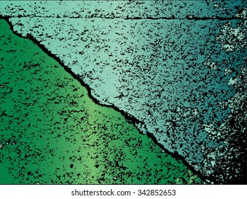 Texture concrete wall useful as a background gradient with two forms color