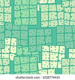 Texture consisting of oblique rounded squares of different colors.
Seamless. Grunge style. Very trendy pattern.