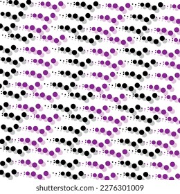 The texture consists of large and small colored dots.