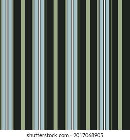 Texture cotton colored fabric. Background abstraction factory textile material close up. For tailoring, black green and blue stripe pattern.