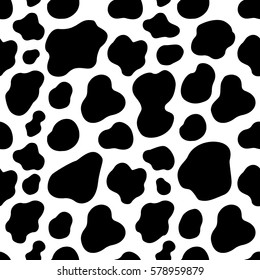texture cow white black spot repeated seamless pattern print