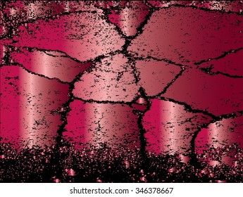 Texture cracked asphalt wall useful as a background gradient