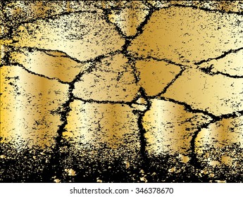 Texture cracked asphalt wall useful as a background gradient