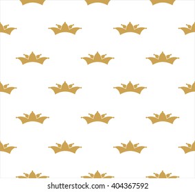 Texture Crown seamless vector ornament illustration
