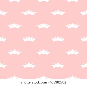 Texture Crown seamless vector ornament illustration
