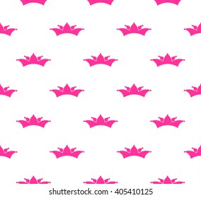 Texture Crown seamless vector ornament illustration
