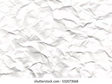 Texture of crumpled paper tracing from real paper Vector Illustration