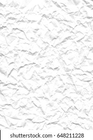 Texture of crumpled paper, vector background.