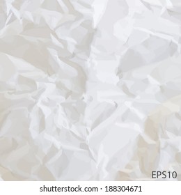 Texture of crumpled paper. Vector illustration. 