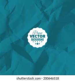 Texture of crumpled paper. Vector illustration.