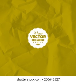 Texture of crumpled paper. Vector illustration.