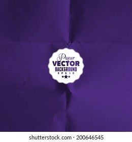 Texture of crumpled paper. Vector illustration.