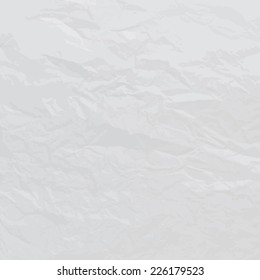 Texture of crumpled paper. Vector illustration.