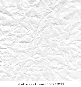 Texture of crumpled paper. Vector illustration.
