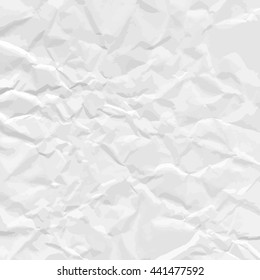 Texture of crumpled paper. Vector illustration.