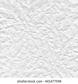 Texture of crumpled paper. Vector illustration.